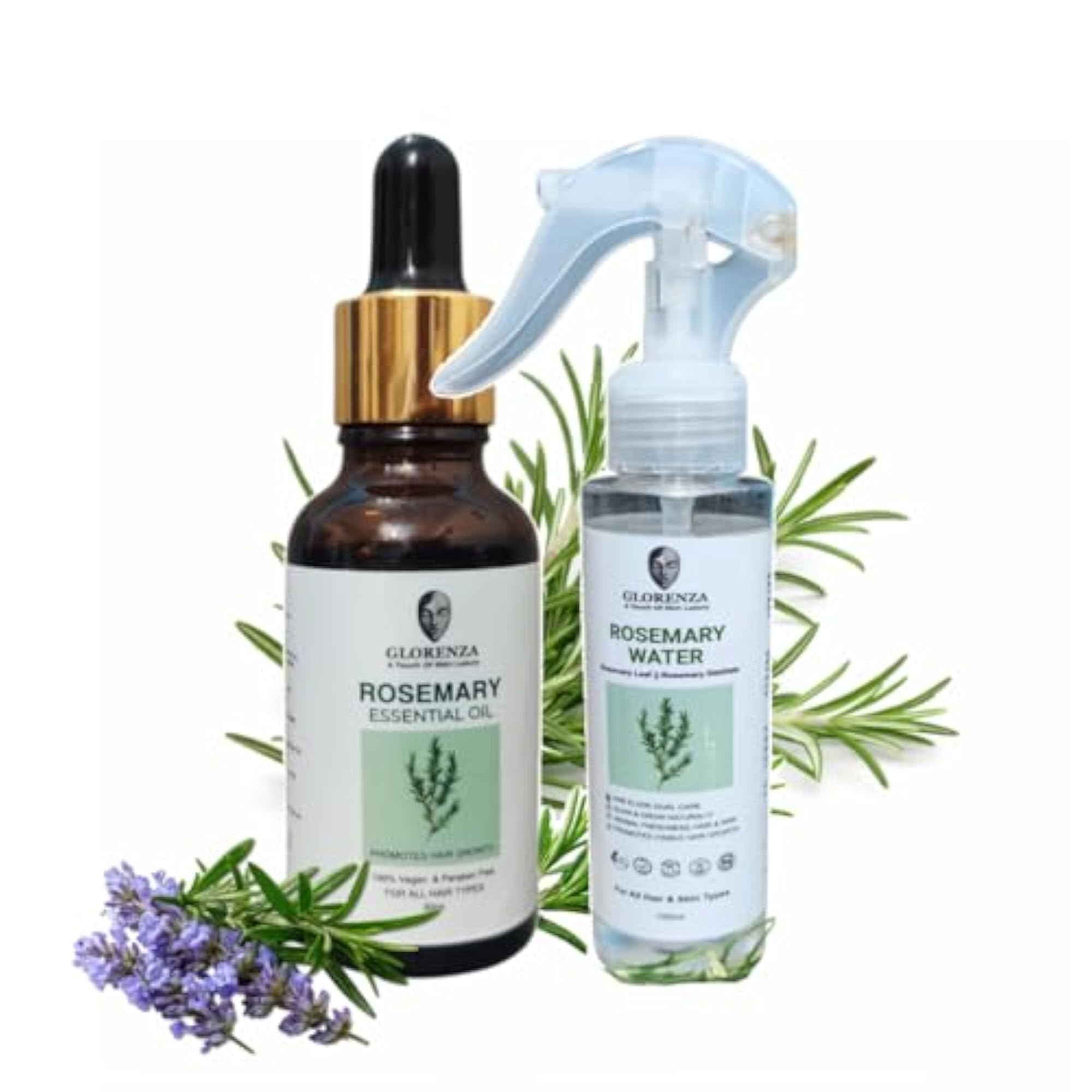 Rosemary Essential Oil & Water Spray for Hair Growth